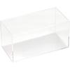 TRUSCO Acrylic Display 100mm H X 200mm W X 100mm 5-Sided Box, Rectangular, Transparent, D, ACB-102010