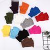 Adult Unisex Thin Knitted Half-Finger Gloves for Work, Writing, Outdoor Cycling, and Cold Weather