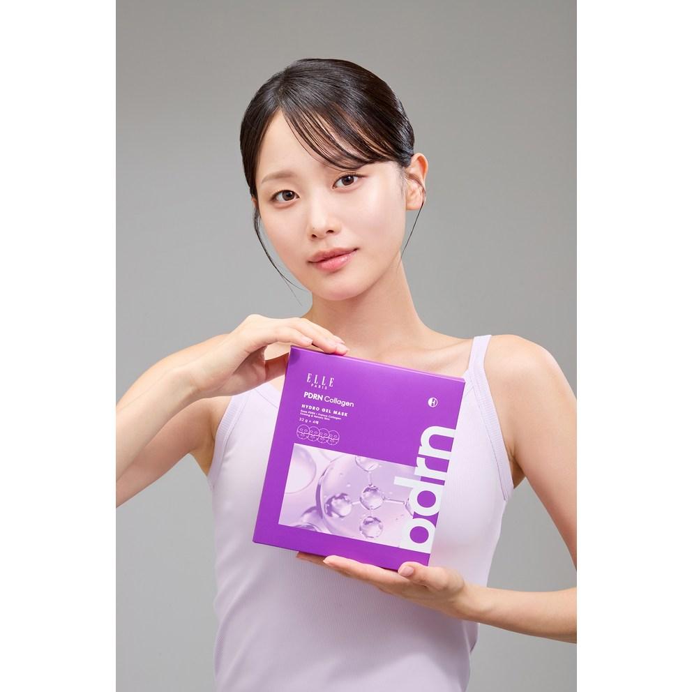 [ELLE PARIS] PDRN Collagen Hydrogel Mask [Clinically Proven Elasticity Improvement], 4 Sheets