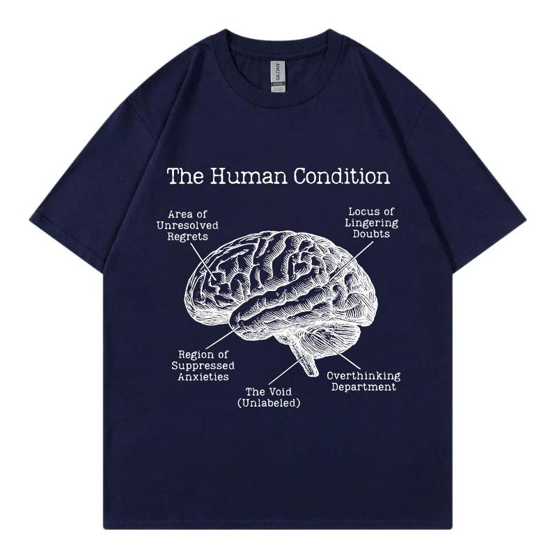 Funny Anatomical Brain TShirt Unisexs Unisexs Fashion Vintage Short Sleeve T Shirt Summer Casual Oversized Short Sleeve TShirts