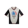 Kith Olympics Heritage Mesh Darin Warm Up Shirt Silk Unisex Tops White KHM032273-116