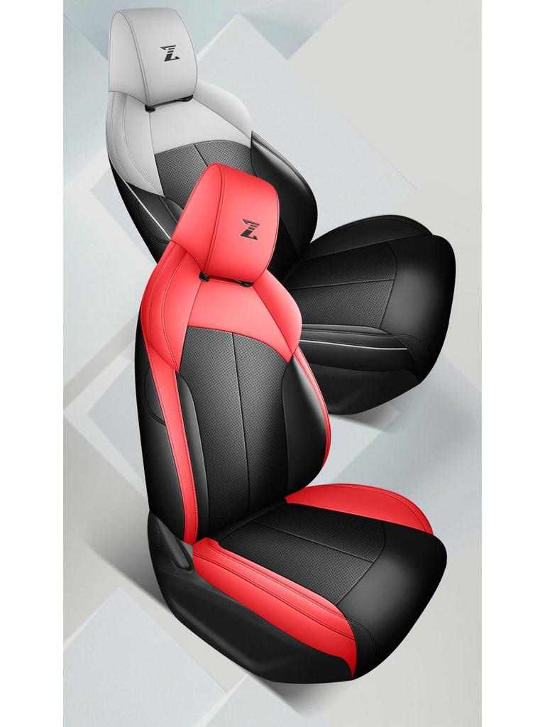 Кожаная накидка на сиденье автомобиля Oshan Z6 - Всесезонная, 5-местная, Универсальная посадка