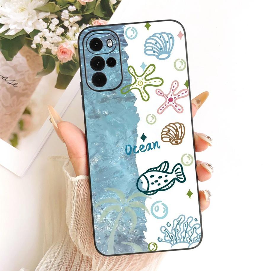 For Motorola Moto G22 G32 G42 Case XT2231-1 XT2235-2 XT2235-2 Cute Cat Butterfly Cartoon Soft Cover For Moto G62 5G MotoG42 Capa
