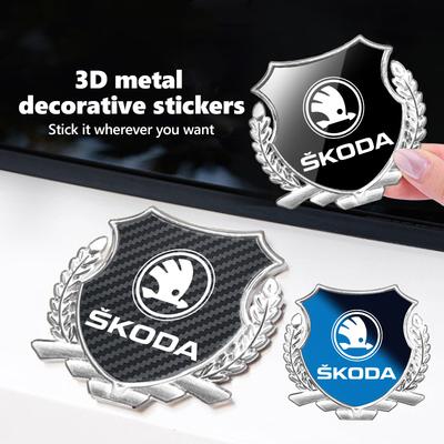 AAABU1 Для 3D Металлическая Наклейка-Значок на Крыло, Кузов, Багажник Автомобиля Аксессуары VRS Superb Yeti Octavia Enyaq Rapid Karoq Derivati