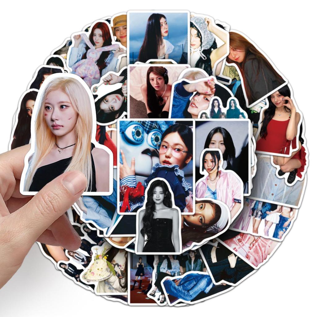 50 наклеек ITZY: Модная корейская айдол Лия для DIY-планеров и ноутбуков