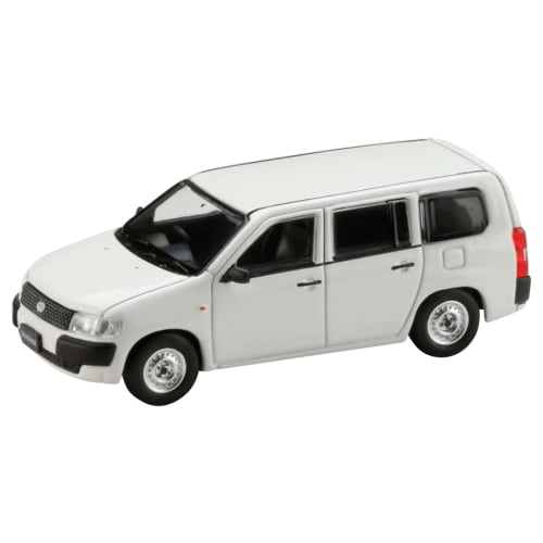 HJ64 1/64 Scale Toyota Probox Van DX White (Finished Product)