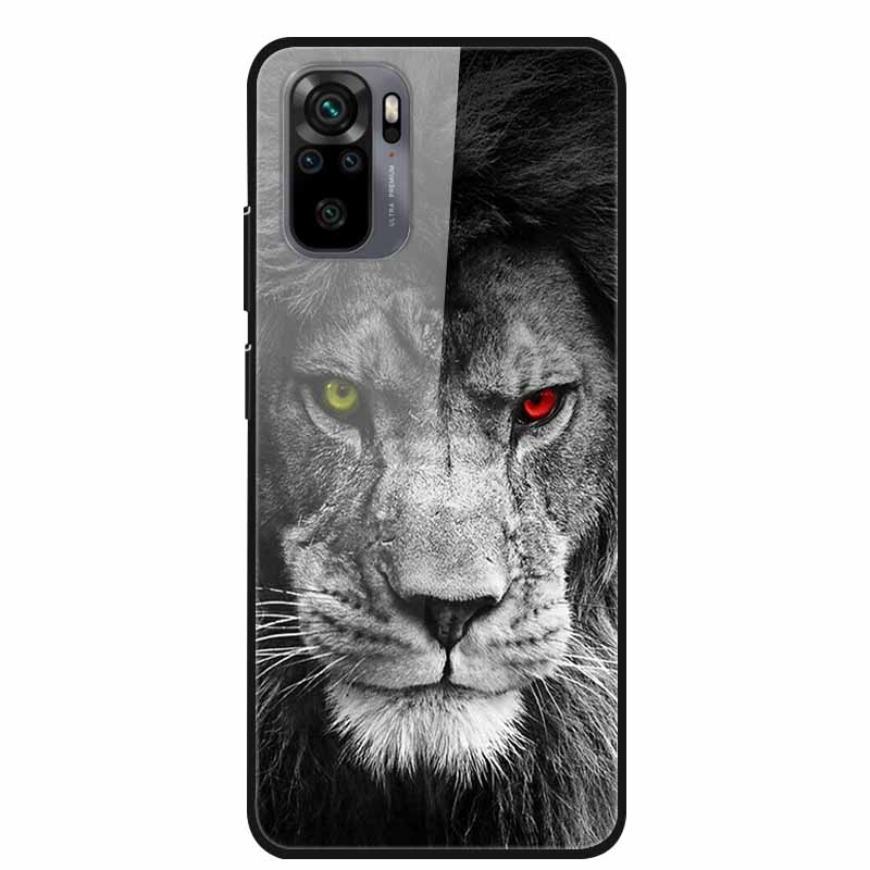 Закаленное Стекло Чехол для Redmi Note 10 Pro Чехол Жесткий Чехол для Xiaomi Redmi Note10 5G Чехол для Телефона Note10 Pro Fundas Бампер из ТПУ
