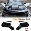 For 2016-2021 Chevy Camaro SS RS ZL1 LT Door Side Mirror Cover Caps Glossy Black