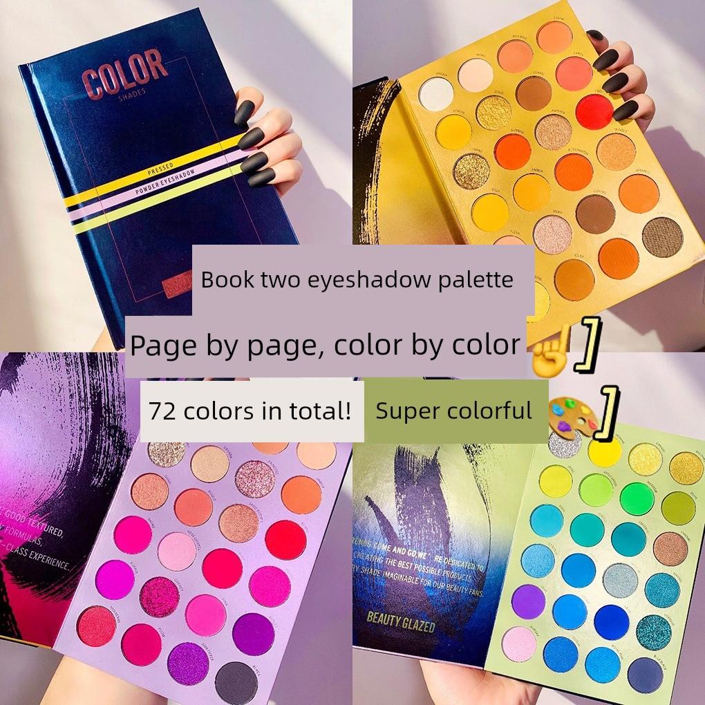 Beauty Glazed63 Color Eyeshadow Palette Stage Makeup Cos Makeup High-Gloss Blush All-In-One Makeup Artist's Special Use