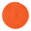 4 Piece Halloween Pumpkin Shaped Coasters Cotton Rope Woven Tabletop Decoration Heat Resistant Bowl Plate Mats Coffee Cup Coasters Set
