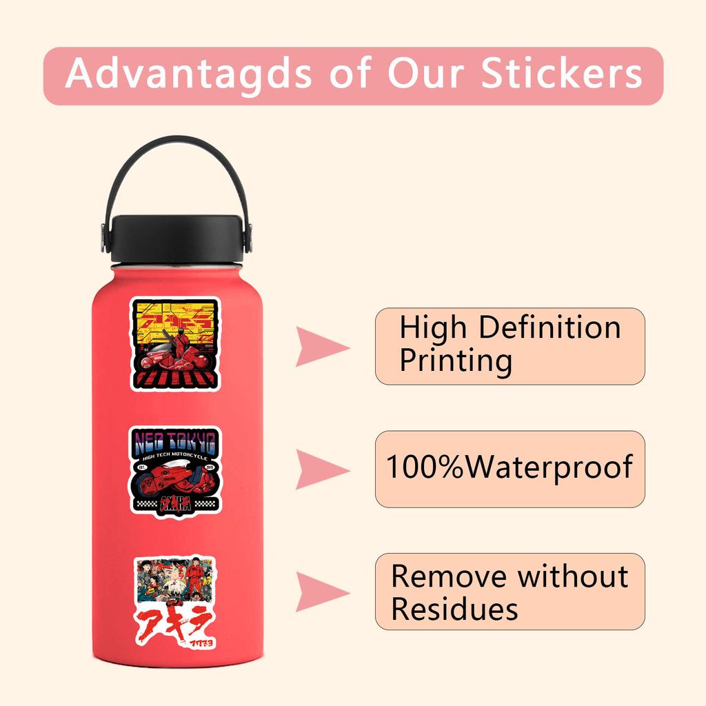 55 Новых Стикеров Акира Акира Граффити Декоративные Наклейки на Чемодан Скутер