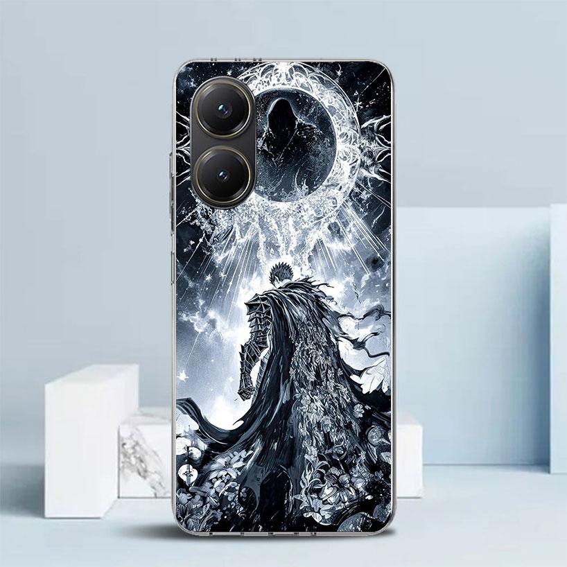 Черно-белый чехол для телефона G-Guts B-Berserks для Xiaomi Poco F7 Ultra X5 X6 X7 Pro M7 Redmi 15C 15 13C 13 12C 12 10C 10 10A 9 9C 9A