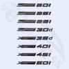 NEW Car Letters Trunk Badge Sticker For THE X1 E84 X2 F48 X3 E83 G01 F25 X4 F26 G02 X5 E53 F15 E70 X6 E71 X7 F16 Emblem