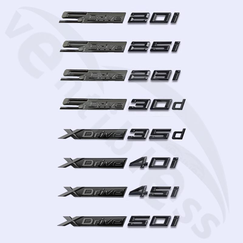 NEW Car Letters Trunk Badge Sticker For THE X1 E84 X2 F48 X3 E83 G01 F25 X4 F26 G02 X5 E53 F15 E70 X6 E71 X7 F16 Emblem