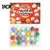Christmas Advent Calendar Merry Dumpling Gift Box, Xmas with Stress Countdown Box Relief Squeeze Toys, 24 Days Steamed Bun Toy