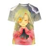Летняя аниме-персонажи, креативный дизайн, 3D-печать, крутая и персонализированная модная футболка