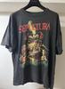 Футболка Sepultura Винтажная Группа Уличная одежда Черная перепечатка Все размеры PA8522 Унисекс Футболка