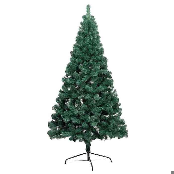 Demi-sapin de Noël - MAISON EXCLUSIVE - Demi-arbre - Pré-éclairé LED - 120 cm - Vert décoré (boules & pic)
