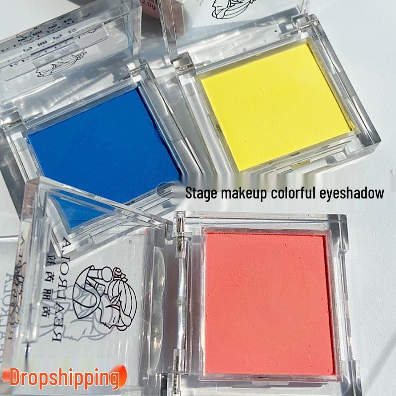Vibrant Matte Eyeshadow - Pigmented Yellow, Blue, Red
