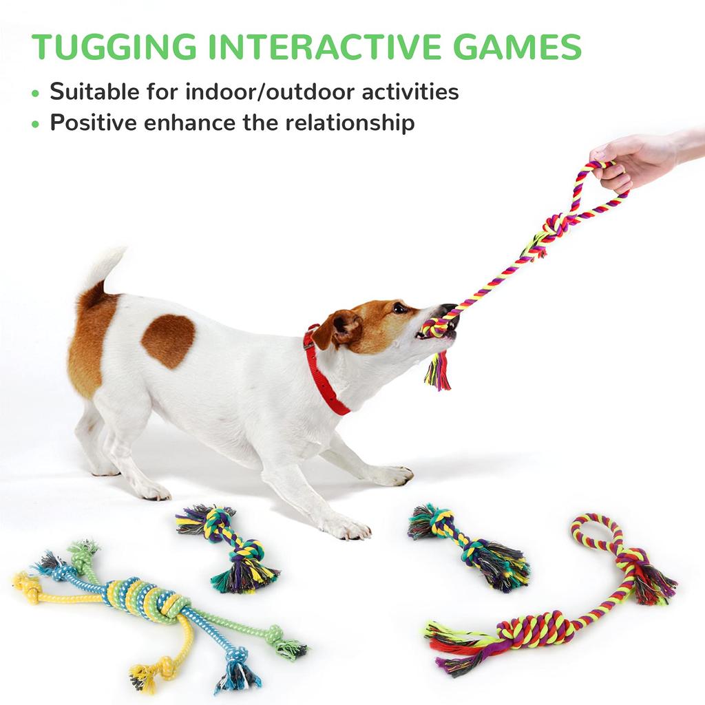 Погремушка для собаки 12 шт. игрушки для щенков для милой игрушки для собаки набор для собаки с мягкой игрушкой натуральный хлопок игрушка для щенка игрушка для жевания собаки собака собака собака собака собака собака собака