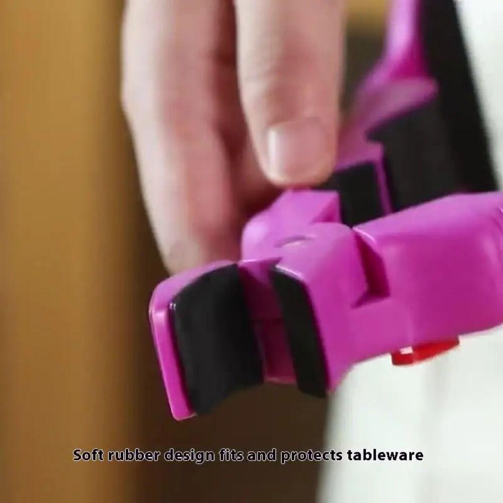 Non-Slip Anti Scalding Clip Silicone Handle Hot Bowl Gripper Dish Lifter Clamp  Kitchen Use
