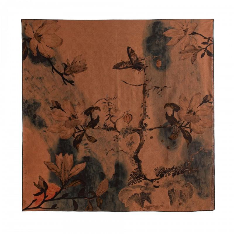 2026 Mulberry Silk Square Scarf Chinese Style Vintage Shawl Women Gift Elders