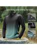 Men's Quick-Dry Long-Sleeve Sports Top for Running, Cycling, Fitness, and Outdoor Activities.