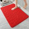 Home Cobblestone Embossed Door Carpet Door Mat Bathroom Simple Wind Absorbent Foot Mat Bathroom Non-Slip Mat Floor Mat