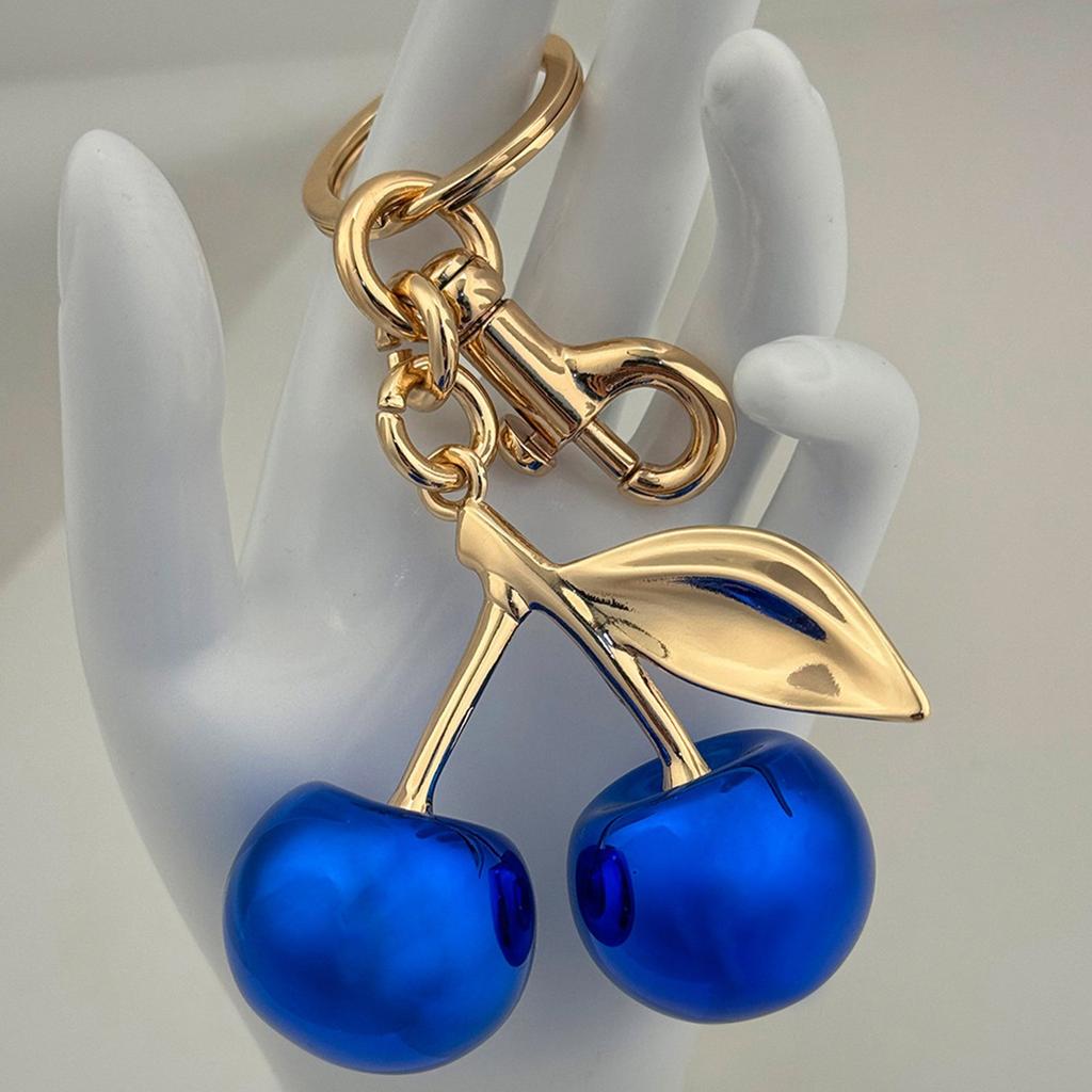 Стильные брелоки Blue Cherry, уникальные дизайны, подвесное украшение для сумок и ключей, подарок для любителей моды