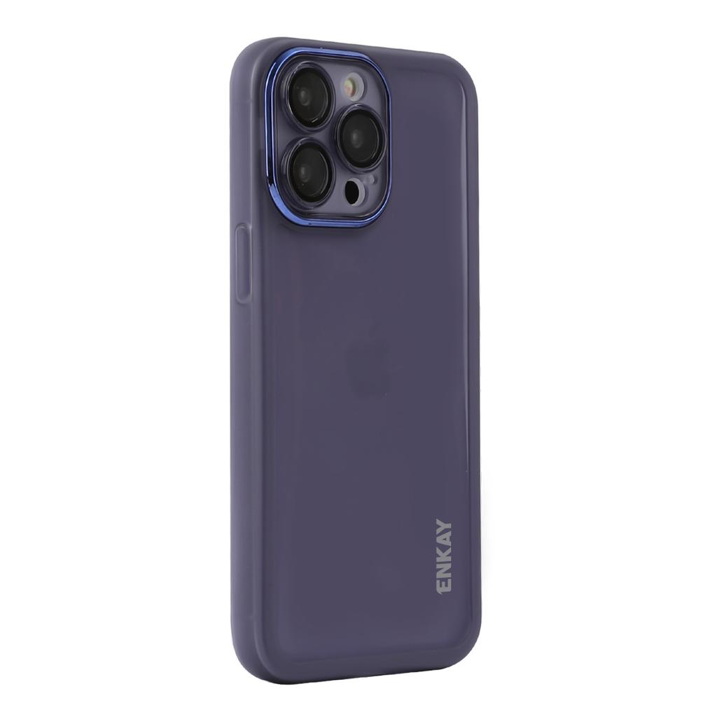 For iPhone 16 Pro Max Case Matte TPU Phone Cover with Lens Film