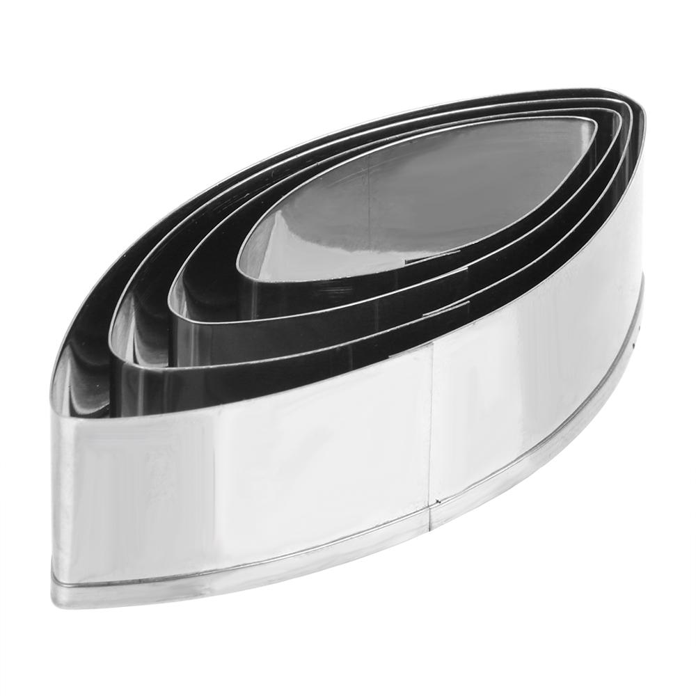 HILIFE 4 шт./набор формочек для украшения бисквитного торта помадкой набор формочек для лепестков водяной лилии из нержавеющей стали инструмент для выпечки десертов