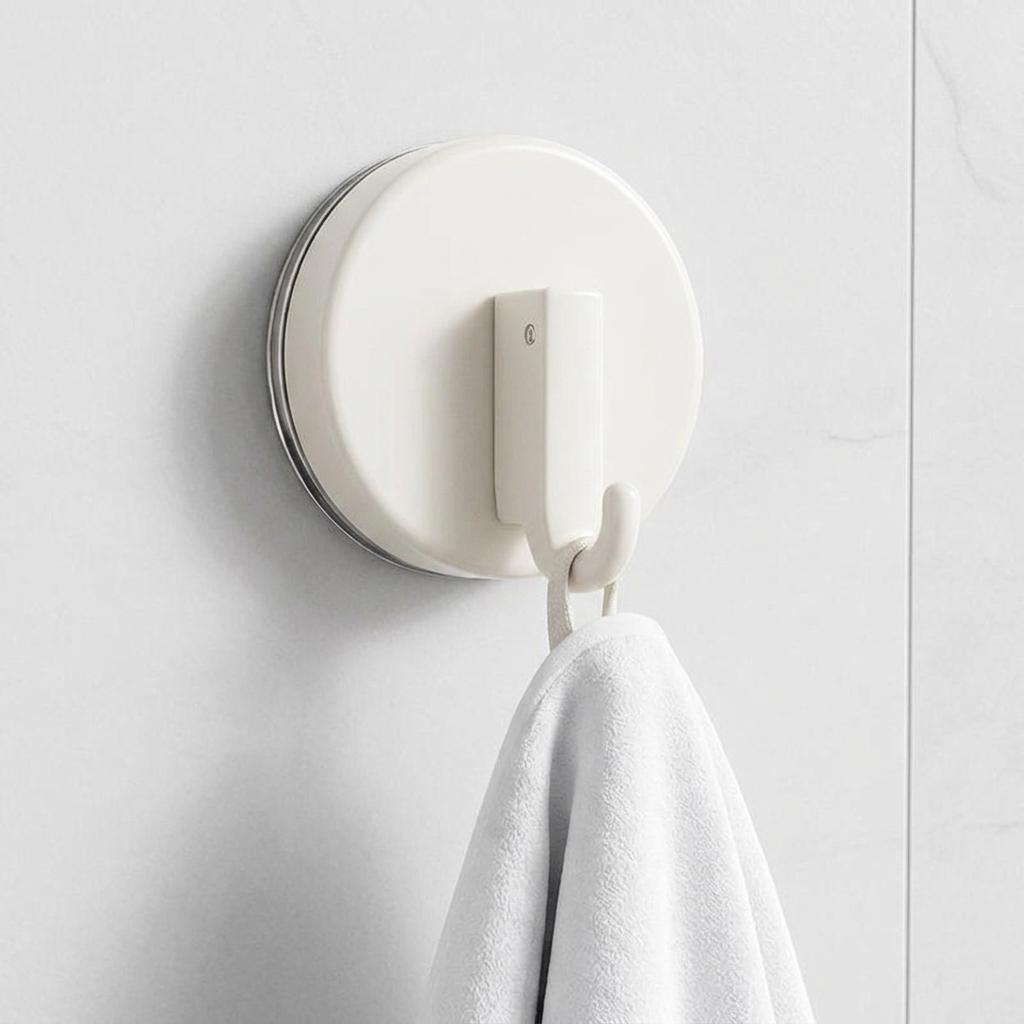 Abs Suction Cup Hook Strong Adhesion Wall Mounted Hanger For Bathroom Kitchen