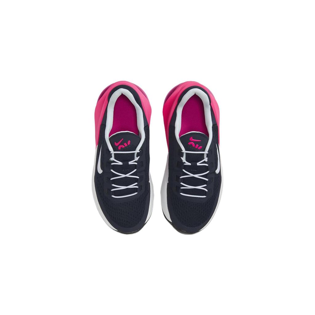 Nike Air Max 270 Амортизация Устойчивая к истиранию амортизация, Износостойкие Низкие детские кроссовки для бега Черно-розовые DV1969-401