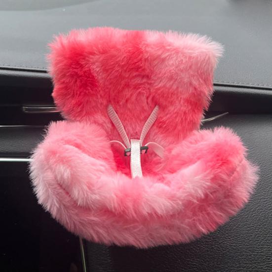Doll Car Seat with Clip Car Air Vent Safety Belt Design Soft Cushioned Doll Car Decor Auto Accessory