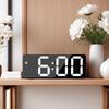 Цифровой будильник с голосовым управлением, дата, температура, ночной режим, повтор, настольные часы, функция защиты от беспокойства, 12/24 ч, электронные светодиодные часы