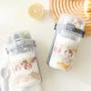 Double-layer Yogurt Parfait Cups with Spoon Fork 800-1000ml Breakfast Cup  School Office Use