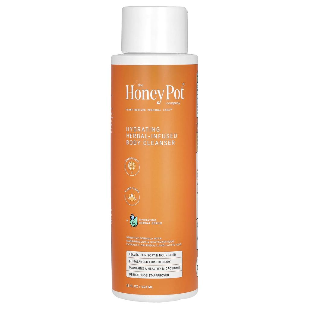 Увлажняющее травяное средство для мытья тела, Грейпфрут и Иланг-иланг, 443 мл (15 жидких унций)