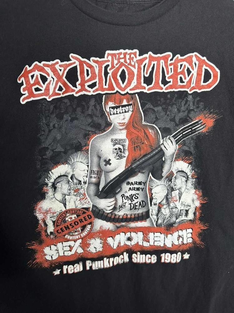 Vintage The Exploited Sex & Violence Punk Rock T-shirt BO770 Unisex T-Shirt
