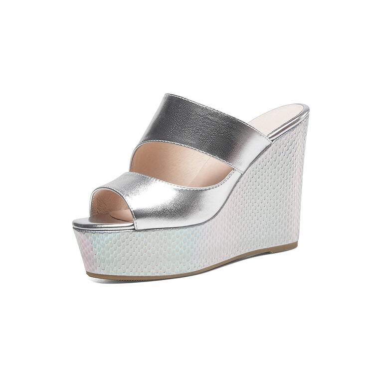 Женские сандалии на экстремально высокой платформе, водонепроницаемые уличные шлепанцы на танкетке, модные летние шлепанцы оптом в наличии