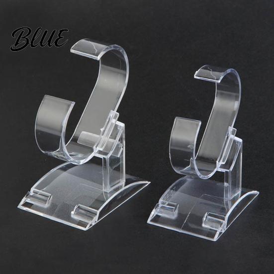 Watch Display Rack Clear Stand C-Shaped Holder Bangle Bracelet Home