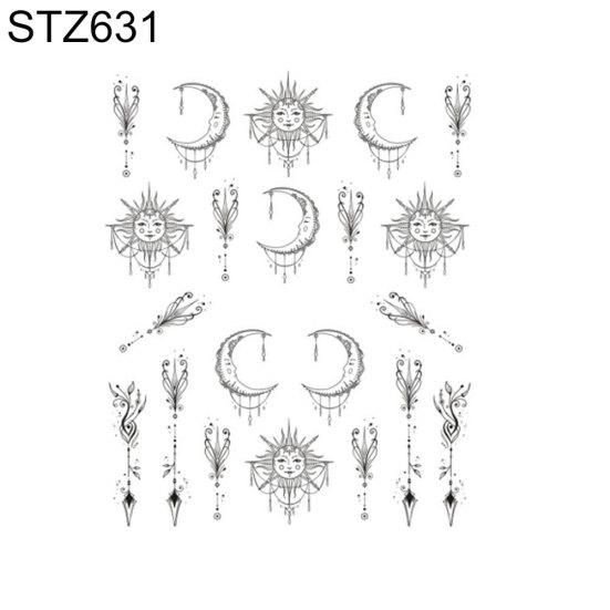 Цветочные перья простой рисунок женские наклейки для ногтей наклейка DIY маникюрные инструменты