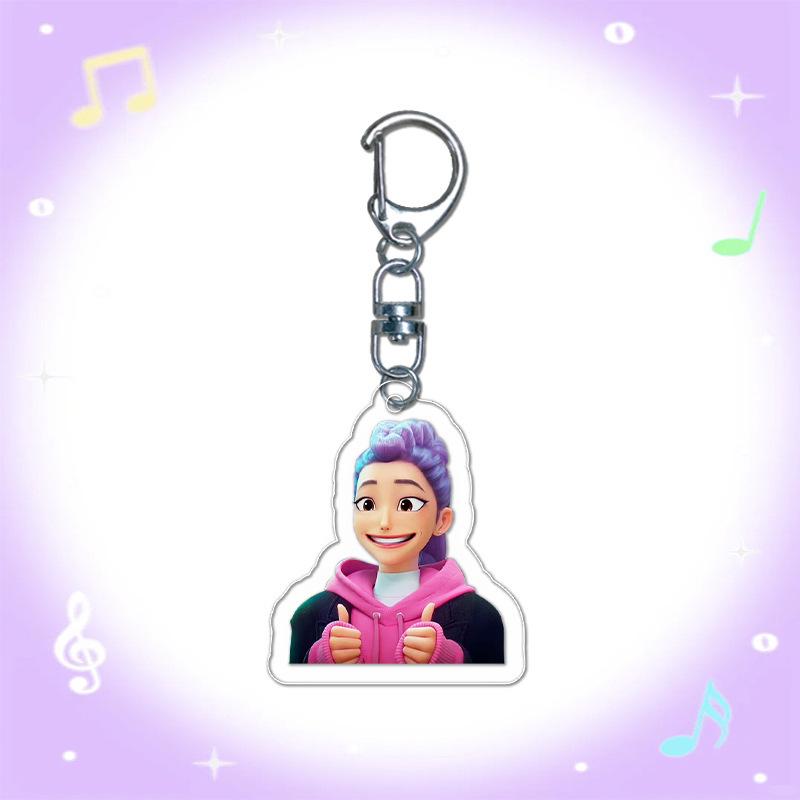 Cartoon Animation Movie Transparent Acrylic Pendant KPOP Girl Group Schoolbag Accessories Exquisite Gift Pendant