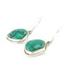 [I0098] - Turquoise 'Hatari' Silver Earrings