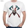 Футболка God Of War Потрясающий Топор Классическая Игра Мужская Хлопковая С Круглым Вырезом Модная Футболка Мужская Хлопок Бренд Футболка