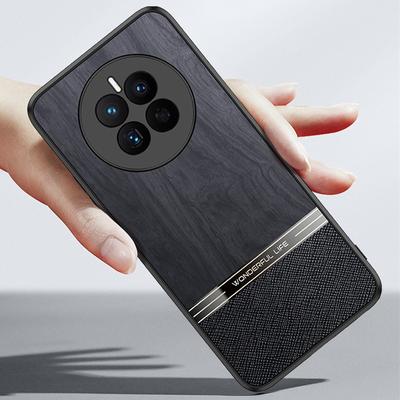 Чехол для телефона с имитацией текстуры дерева для Huawei Mate 60 Pro, защитный чехол для объектива камеры для HUAWEI Mate 50 30 40 60 Pro Plus, мягкий силиконовый чехол-бампер