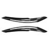 2pcs Car Headlight Eyebrow Eyelid Cover Trim ABS Black/Carbon Fiber for BMW 1 Series F20 F21 Advance Version 2011 2012 2013 2014