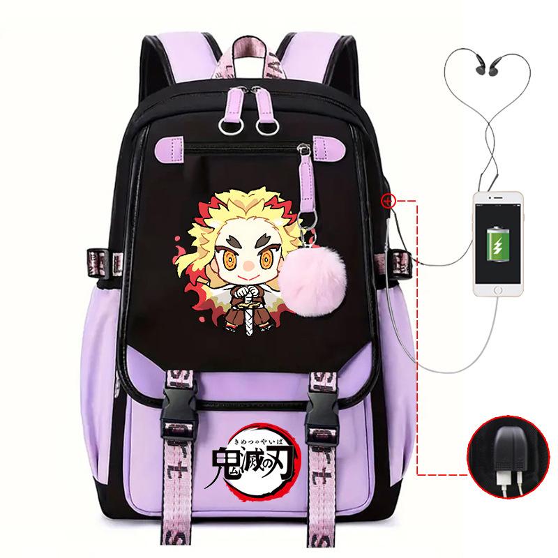 Истребитель демонов стол истребления призраков школьный рюкзак для ученика средней школы ученик начальной школы ученик средней школы