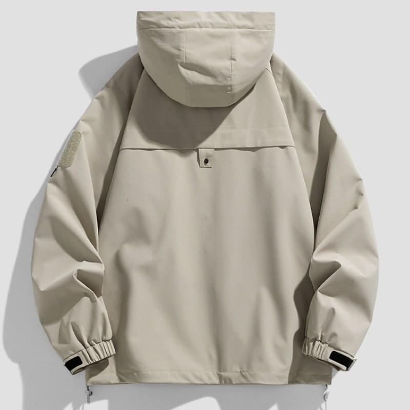 Мужская весенне-осенняя новая модная брендовая японская куртка-карго, свободное водонепроницаемое функциональное ветровое пальто с капюшоном