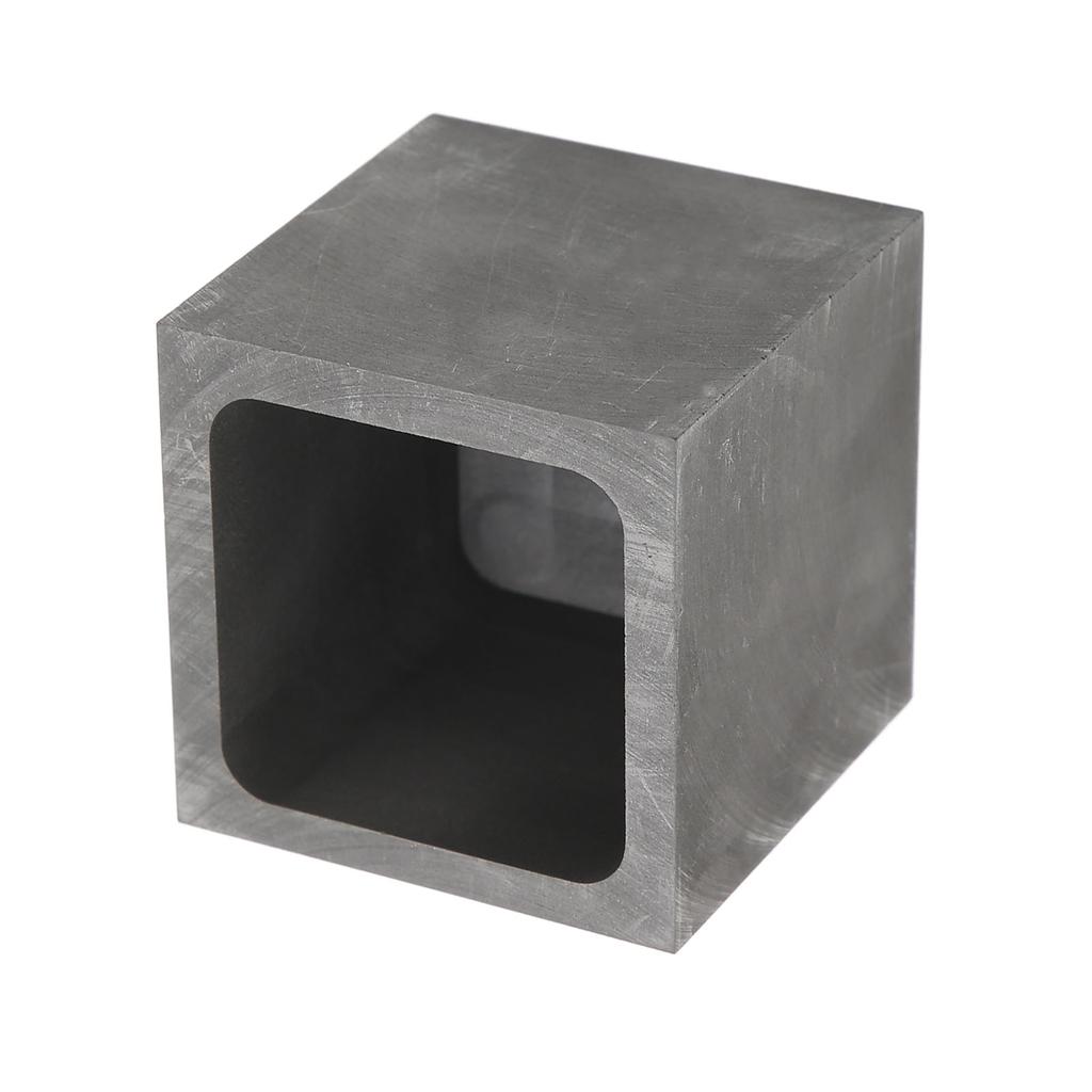 Graphite Crucible Squared Dense Graphite Sturdy Durable Corrosion Resistant Good Heat Conduction
