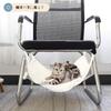 CaanDyy Cat Hammock Plain Bed Gauge Fluffy Summer Winter Dual Use Nap Pet Cat Bed Cat Hammock White S Size